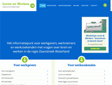 Tablet Screenshot of lerenenwerkenzw.nl